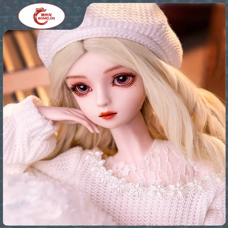 

New 1/3 Bjd Doll Full Set Big 60cm Handmade Fashion Elegant Girl Articulated Ball-Jointed Collectible Dolls Gift For Girls
