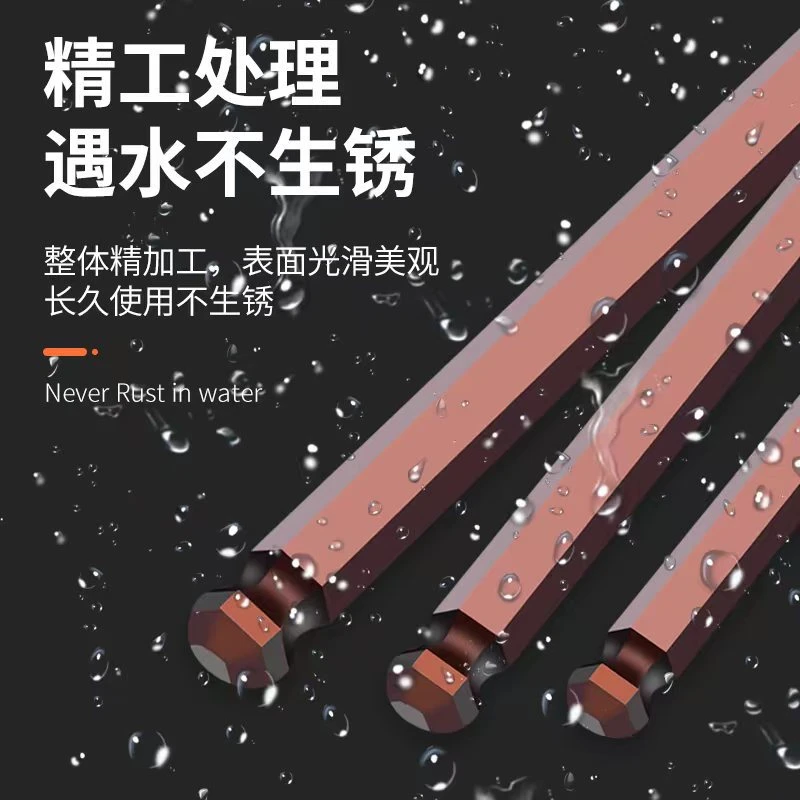Dual-End Inner Hexagonal Wrench L-Type Wrench Kit Allen Key Hexagon Flat Ball Star Head Spanner Key Set Hand Tools