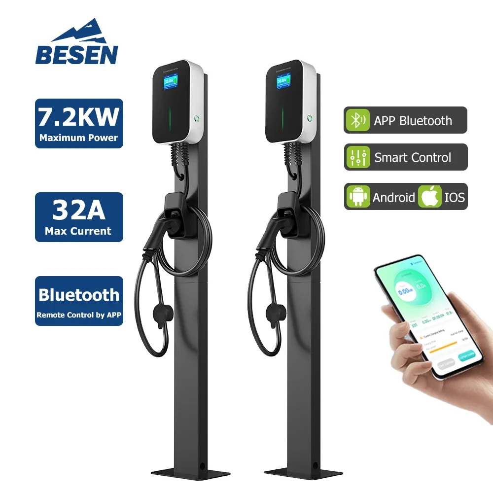 BESEN Factory Direct WALLBOX EV CHARGER 7kW APP household AC EV charger station for electric car