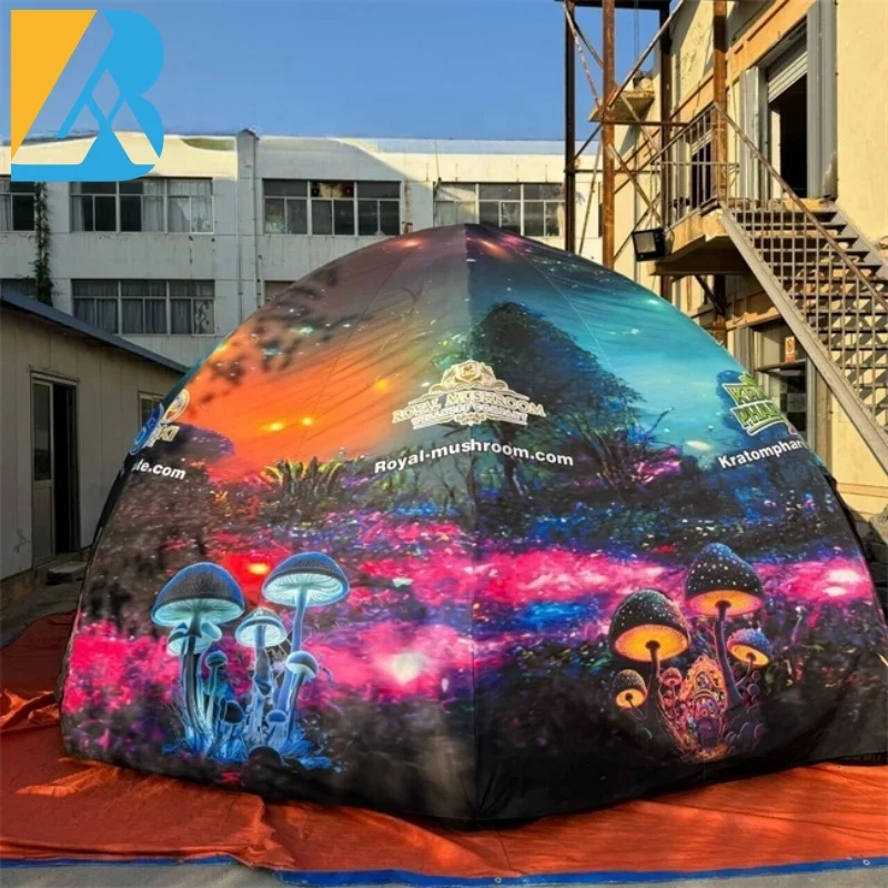 Tienda de campaña de araña inflable grande, impresión personalizada, juguetes para eventos, fiesta al aire libre