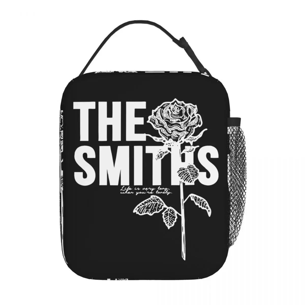 The Smiths Insulated Lunch Bags High Capacity Band Music Reusable Cooler Bag Tote Lunch Box School Picnic Food Storage Bags