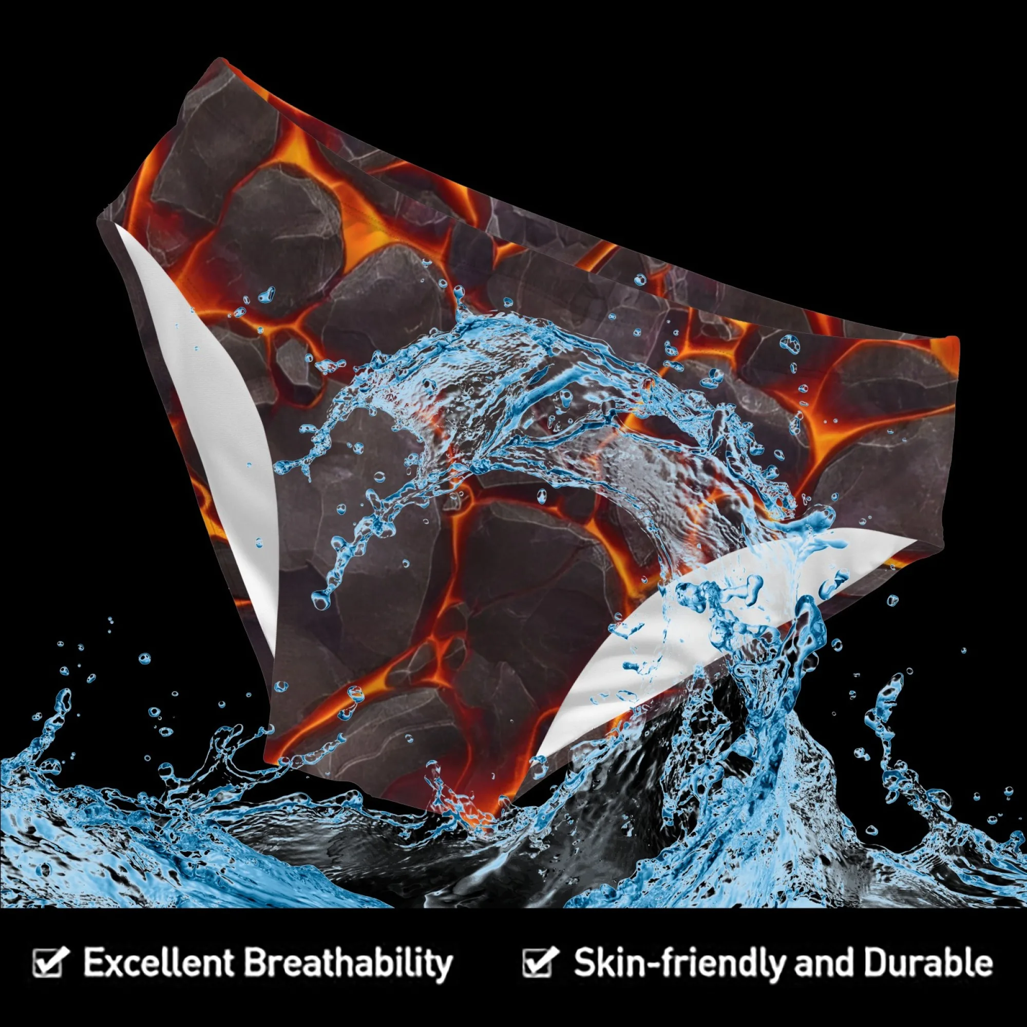 

Volcano Lava Trend Men's Swim Trunks Novelty Funny Beach Surf Shorts Sexy Bikini Briefs Swimwear Crazy Pool Party Happy Gift