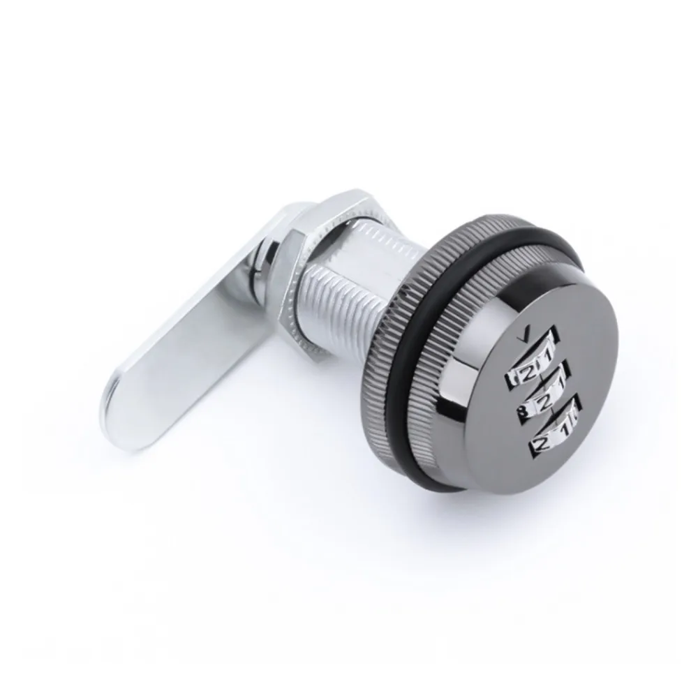 Zinc Alloy Cabinet Lock 3-Digit Password Rotary Tongue Lock File Drawer Locks Cylinder Coded Multicolor Metal Security Locks
