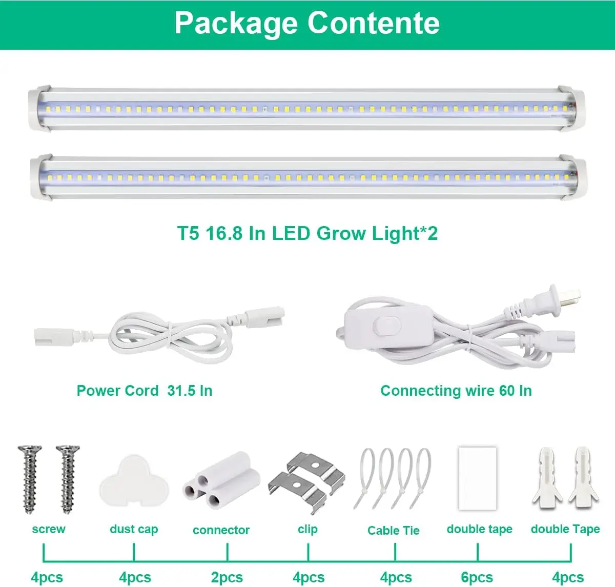 LED Grow Lamps Plant Full Spectrum AC85-265V Warm White Growth Lights Hydroponics Growing System Aquarium Plants Seed Terrarium