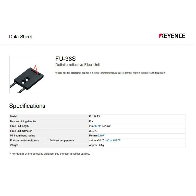 FU-38S KEYENCE Limit-position crystal semiconductor fiber optic sensor,welcome to consult
