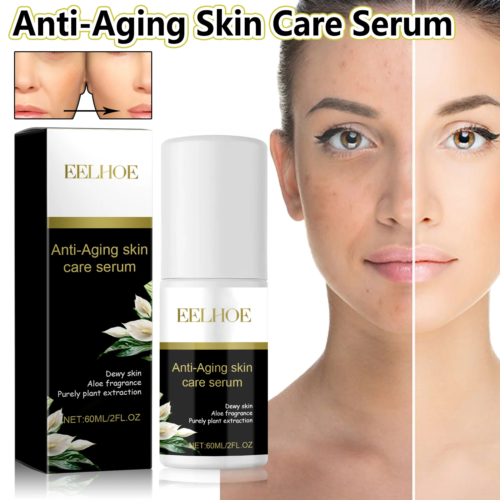 

EELHOE FALLING Fine Line Tightening & Relaxation Facial Essence Reduces Wrinkles & Fine lines, Tightens Skin