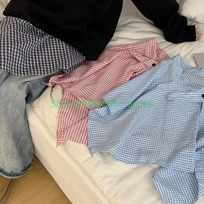 

5asd Women's Layering Wrap Skirt Shirt Extender Checkered Hip Covering Apron Skirt Tie Up Irregular Underskirt Streetwear