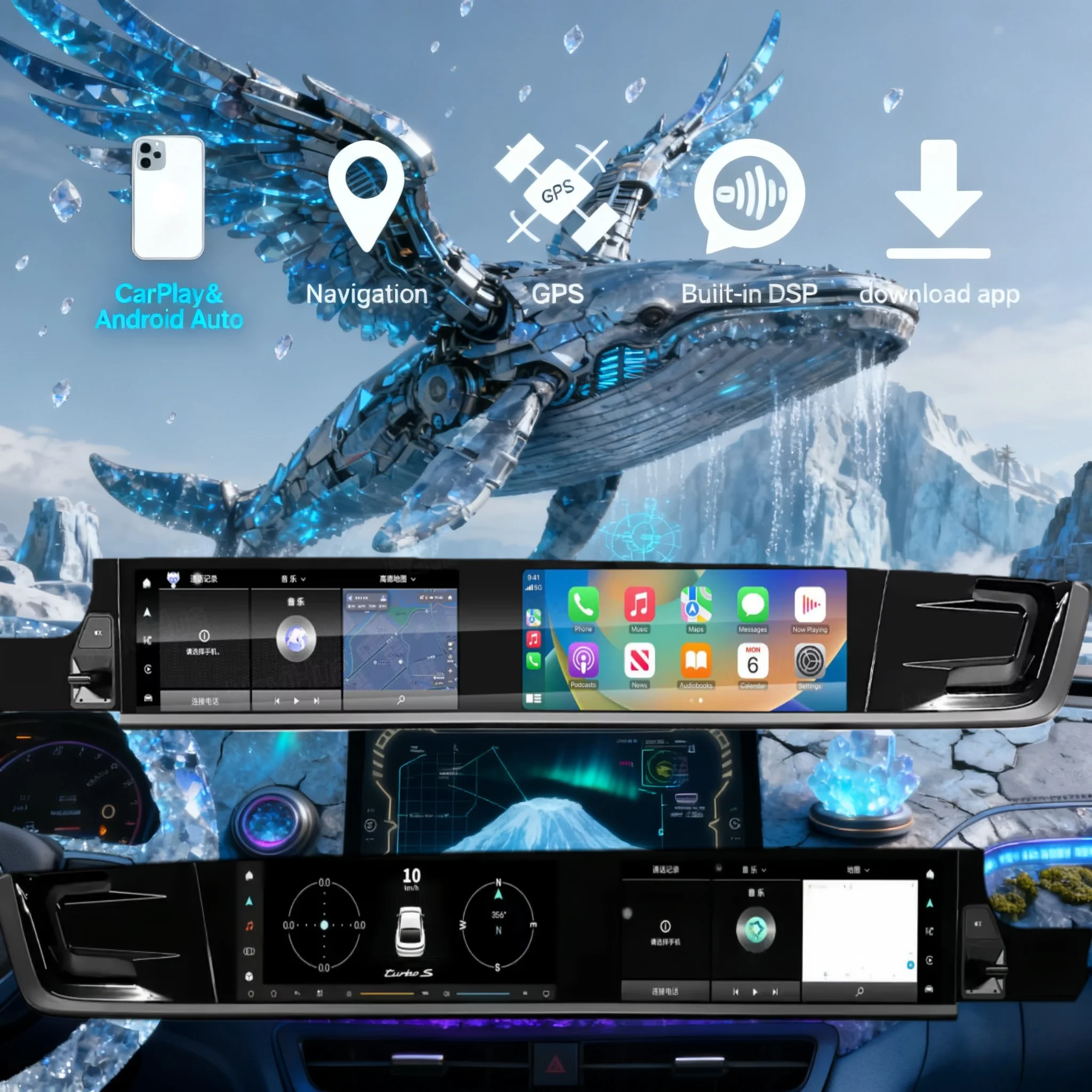RHD LHD Android 14 CarPlay Auto Car Radio For Porsche Panamera 971 2017-2023 Dual 12.3
