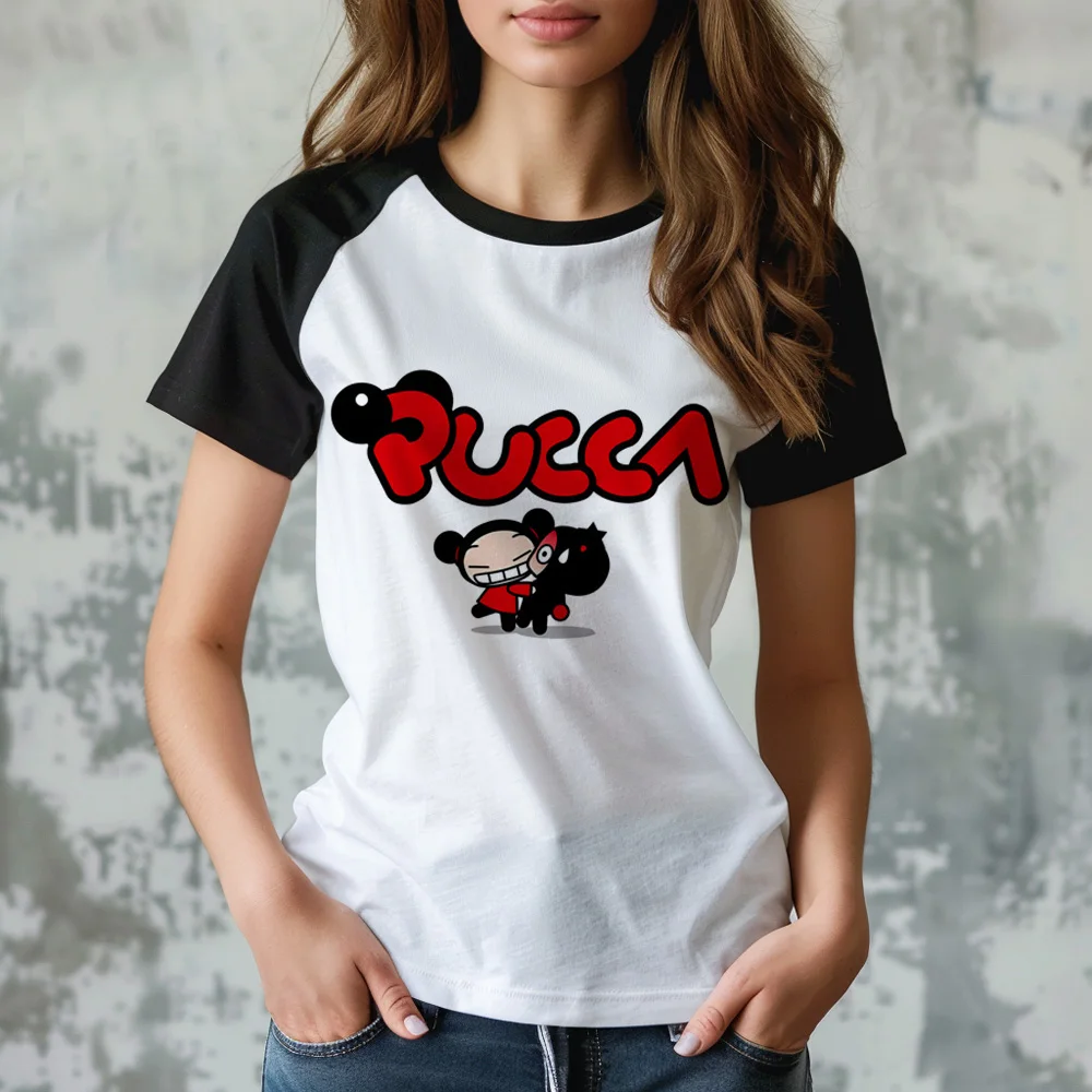 Pucca Tee women Japanese comic streetwear t shirt girl graphic 2000s harajuku clothing