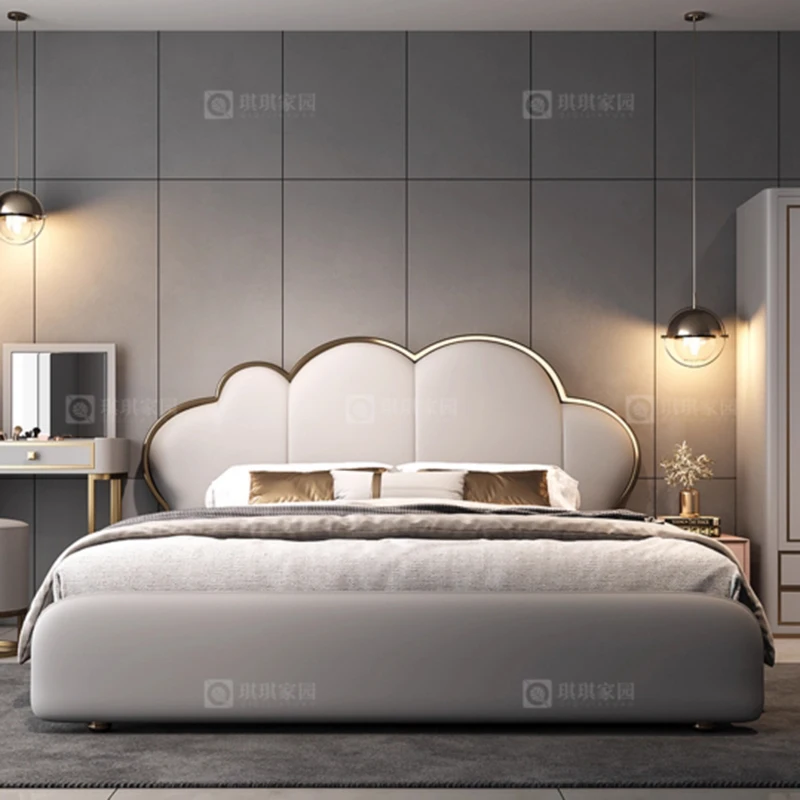 

Sleeping Design Massage Bed Bedroom Double Luxury Human Dog Bed European Simple Princess Letto Matrimoniale Hotel Furniture