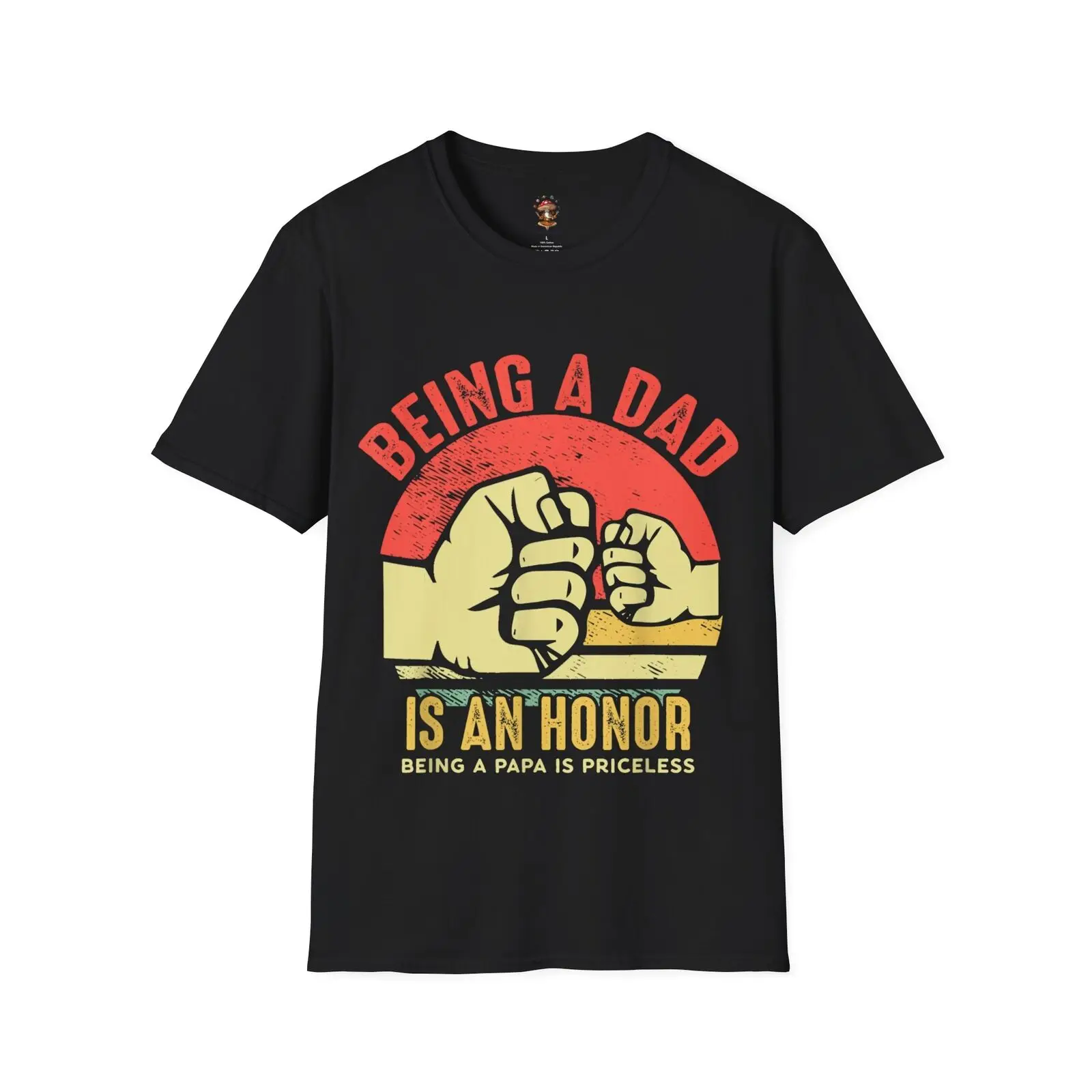 Being a Papa is an Honor Retro Vintage Fathers Day Gift for Dad Gift T-Shirt