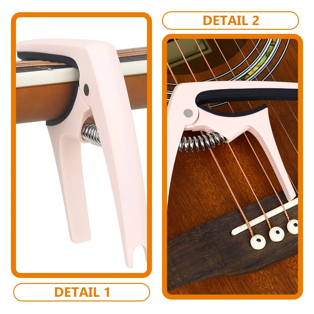 Guitars Capo Clamp Accessory Electric Suite for Acoustic Pink Ukulele Tuner Women's