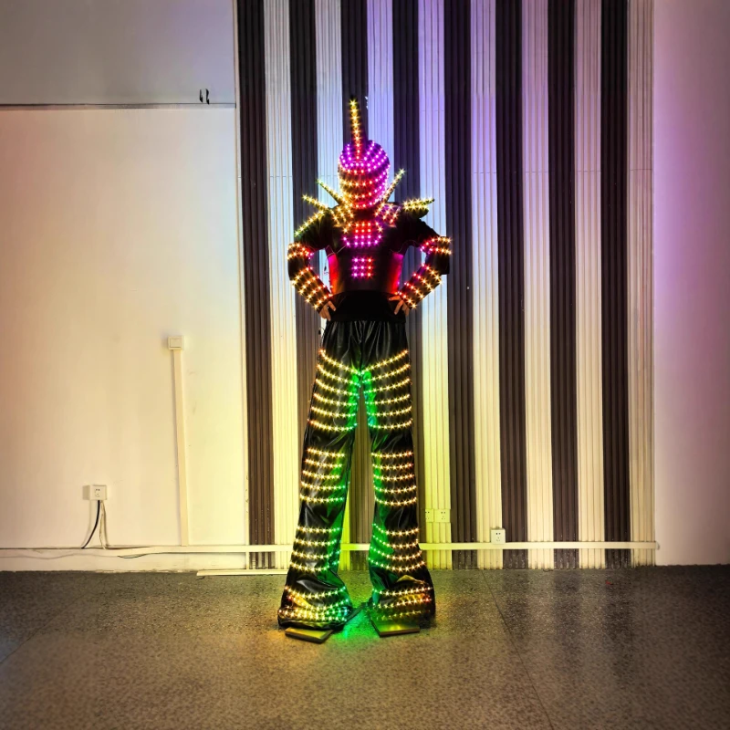 

Светящийся костюм со светодиодной подсветкой, сценическое представление, вечеринка, одежда для ночного клуба, певица, диджей-бар, костюм для косплея