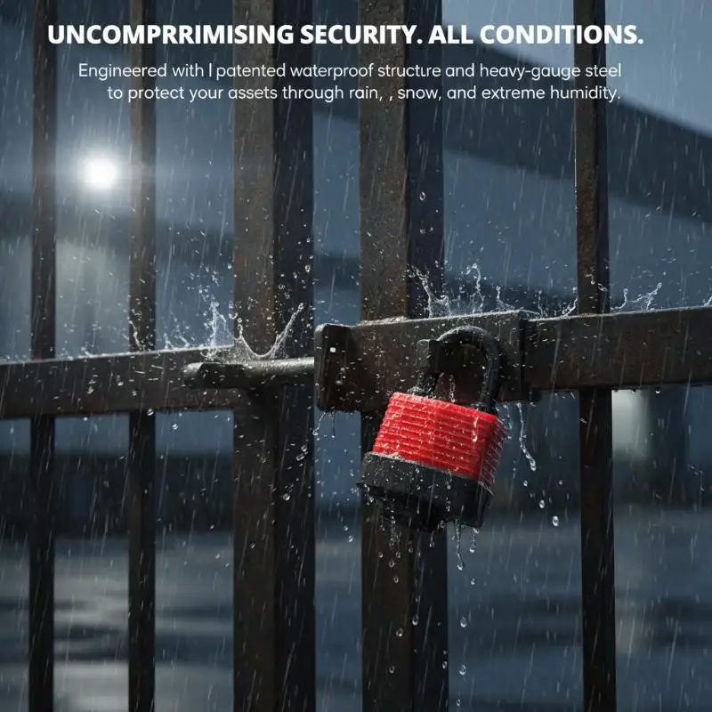 Durable Heavy Duty Waterproof 40mm Padlock Laminated Steel Keyed Lock for Outdoor Toolbox Sheds Warehouse