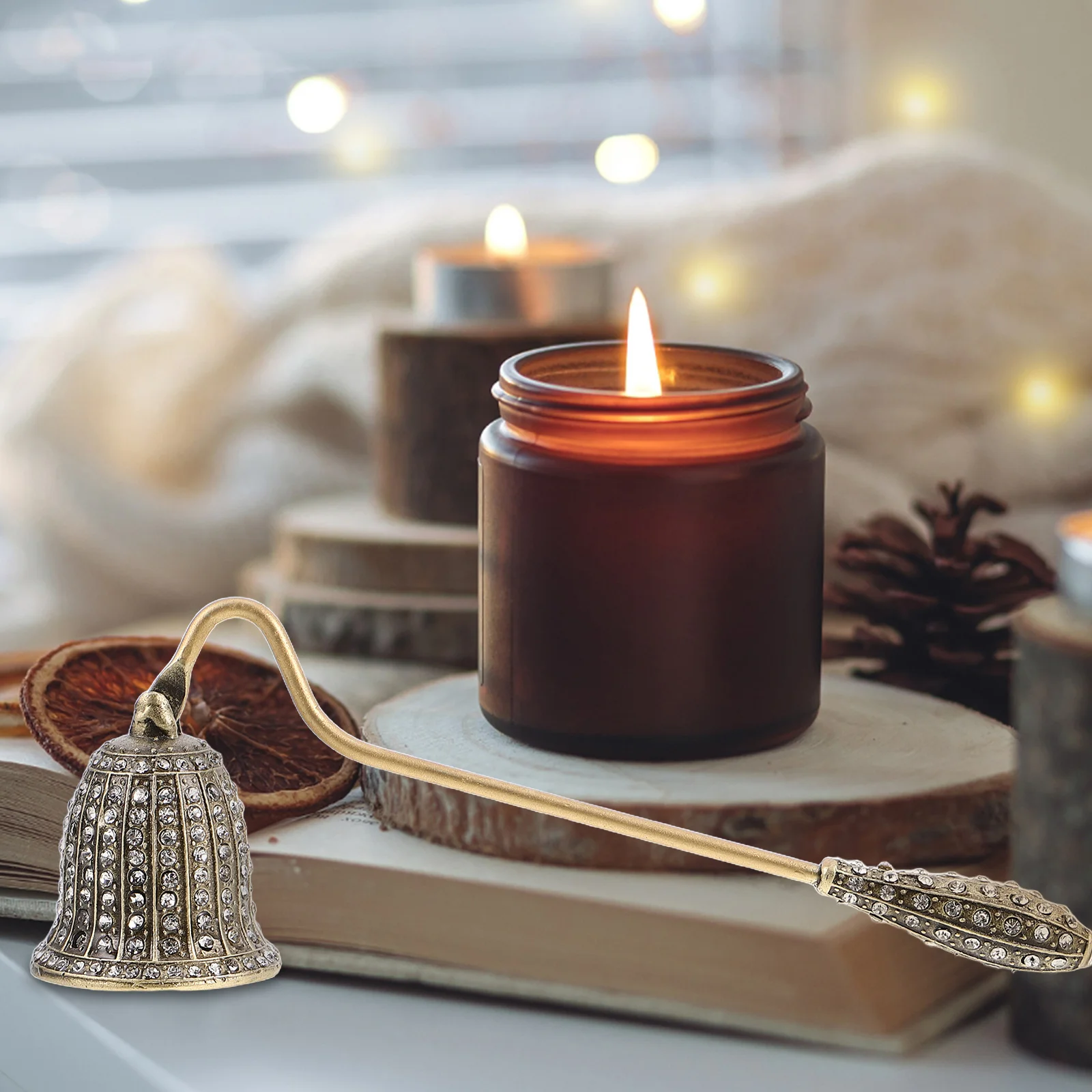 

Vintage Extinguisher Tool European Style Decorative Flame Snuffer for Aromatherapy Safe Extinguishing At Home