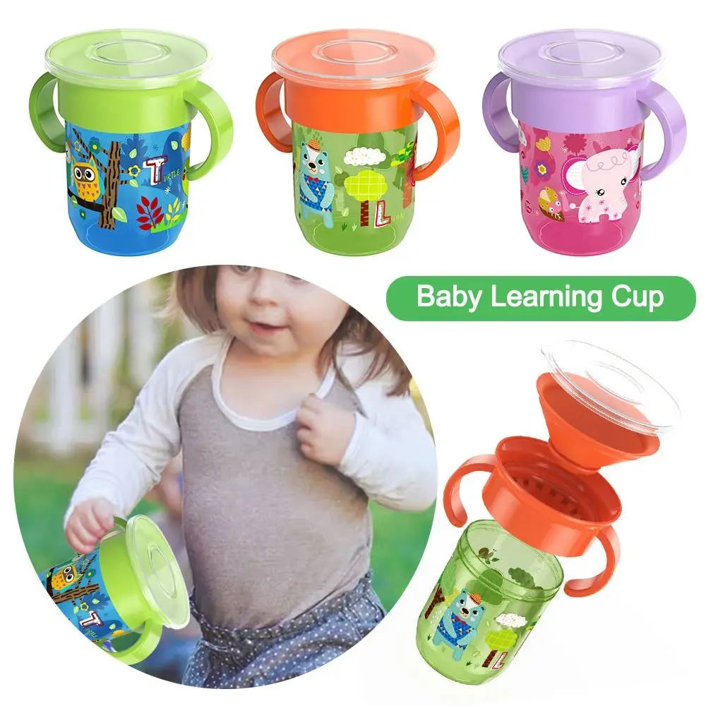 Portable Double Handle Learning Drinking Cup Leakproof BPA Free Baby Feeding Cup Baby Supplies Kid Water Cups