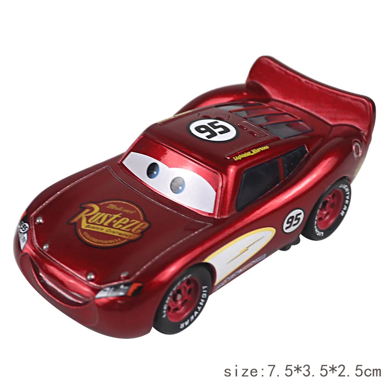 Pixar Car 2 Lightning McQueen Model Toy Car 1:55 Diecast Metal