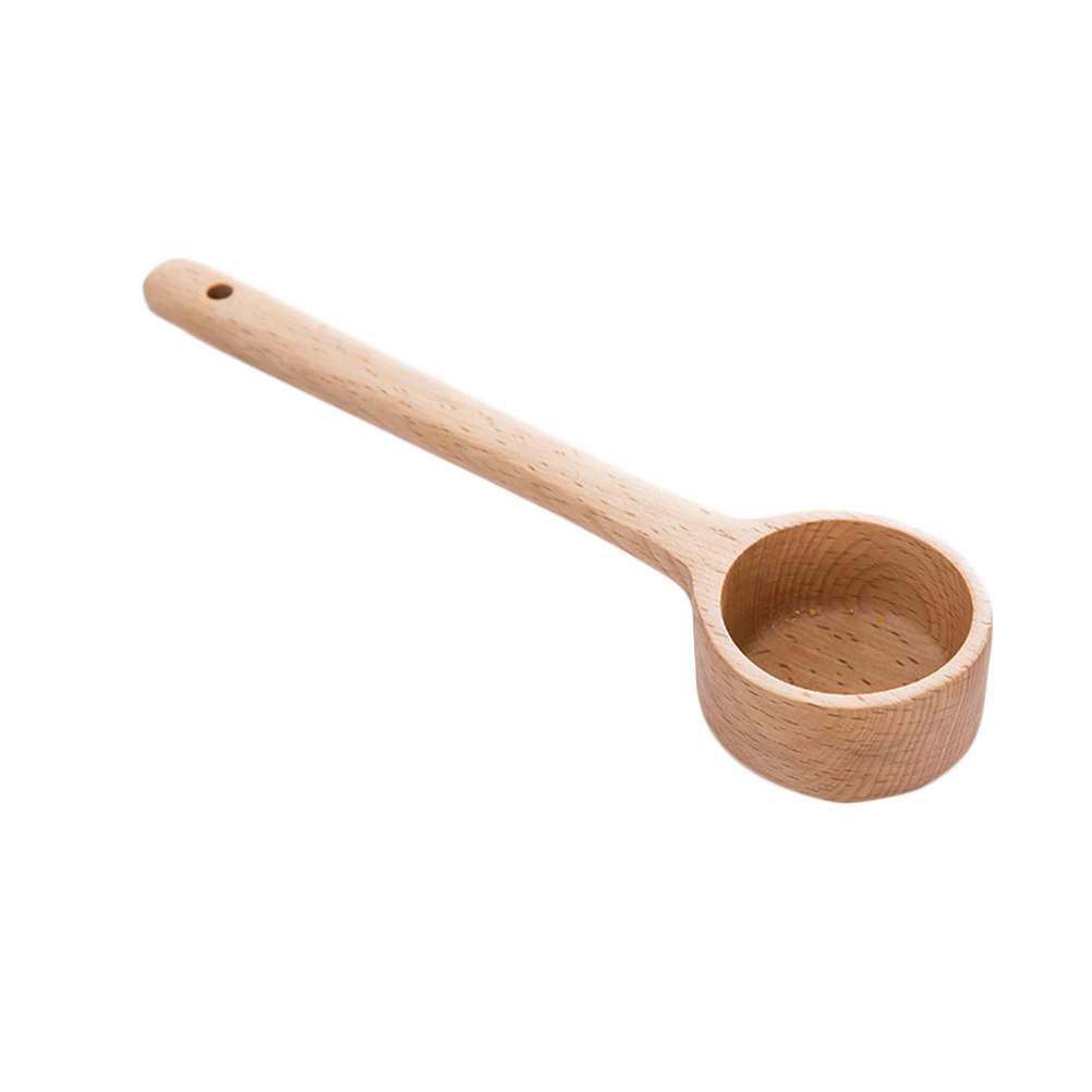 

Beech Wood Soup Ladle Kitchen Cooking Scoop Handmade Smooth Surface Easy Wash Hangable Wooden Utensils