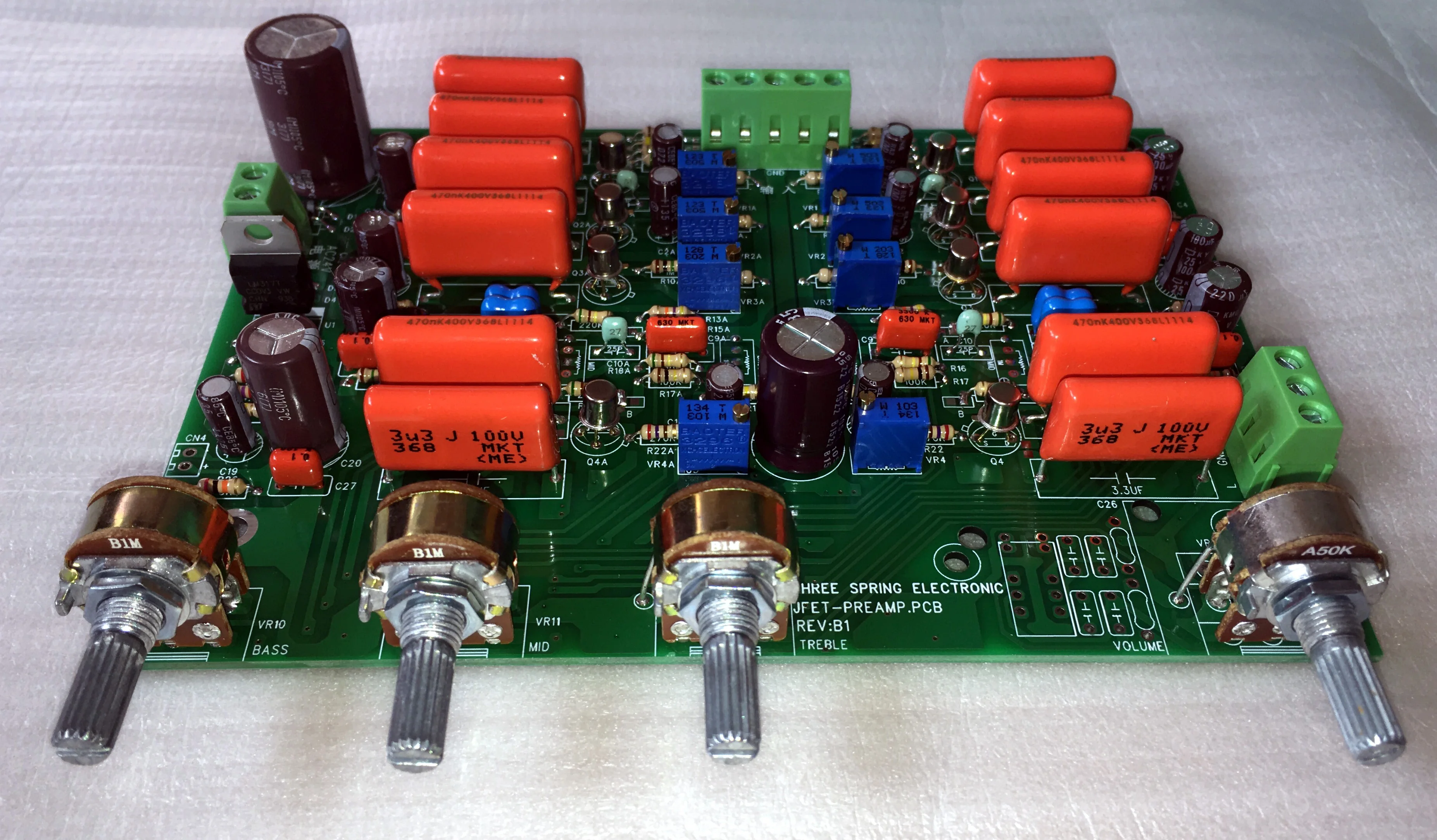 JFET أربعة أنبوب المرحلة الأمامية 3DJ7H المرحلة الأمامية طعم الصفراوي المرحلة الأمامية لوحة PCB