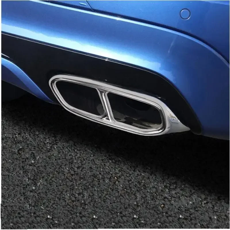 Car-styling 2018 2019 2020 2021 for Volvo xc60 tail throat decorative box xc60 four stainless steel exhaust pipe trim cover