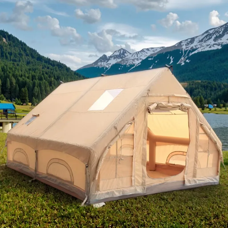 2025 بالجملة الفاخرة 12m2 التلقائي للماء أكسفورد خيمة الهواء المحمولة للتخييم في الهواء الطلق والسفر