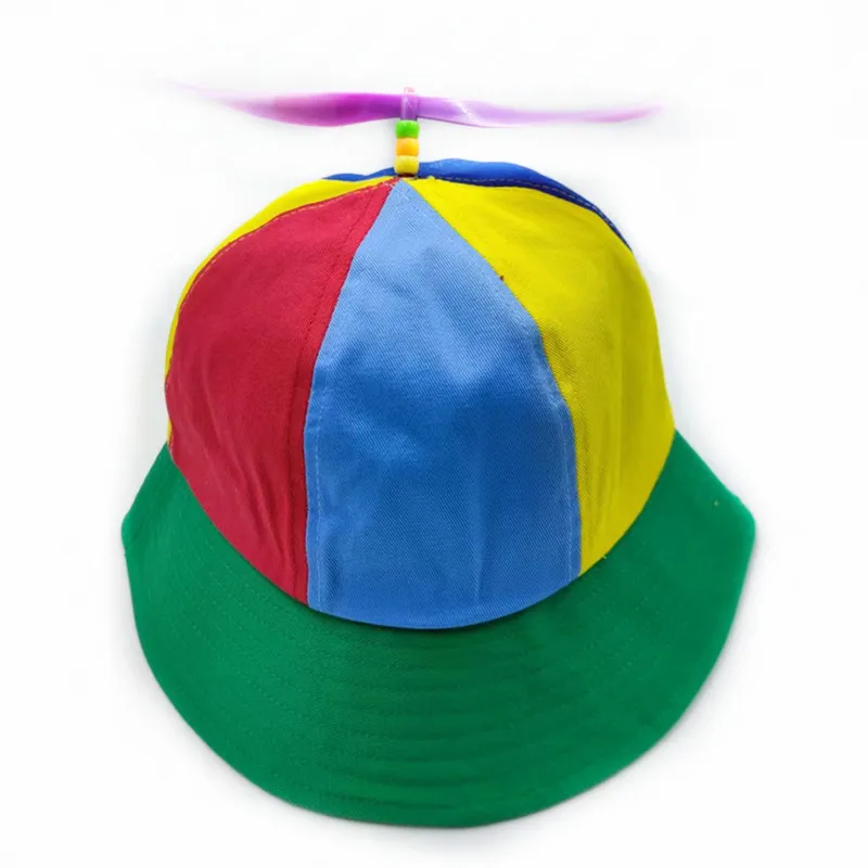 20 Farben Lustiger Propeller Regenbogen-Hubschrauber-Baseballkappe Größe S&L Unisex Kinder Teenager Kleine Köpfe Zylinder für Männer Frauen – Detail 16