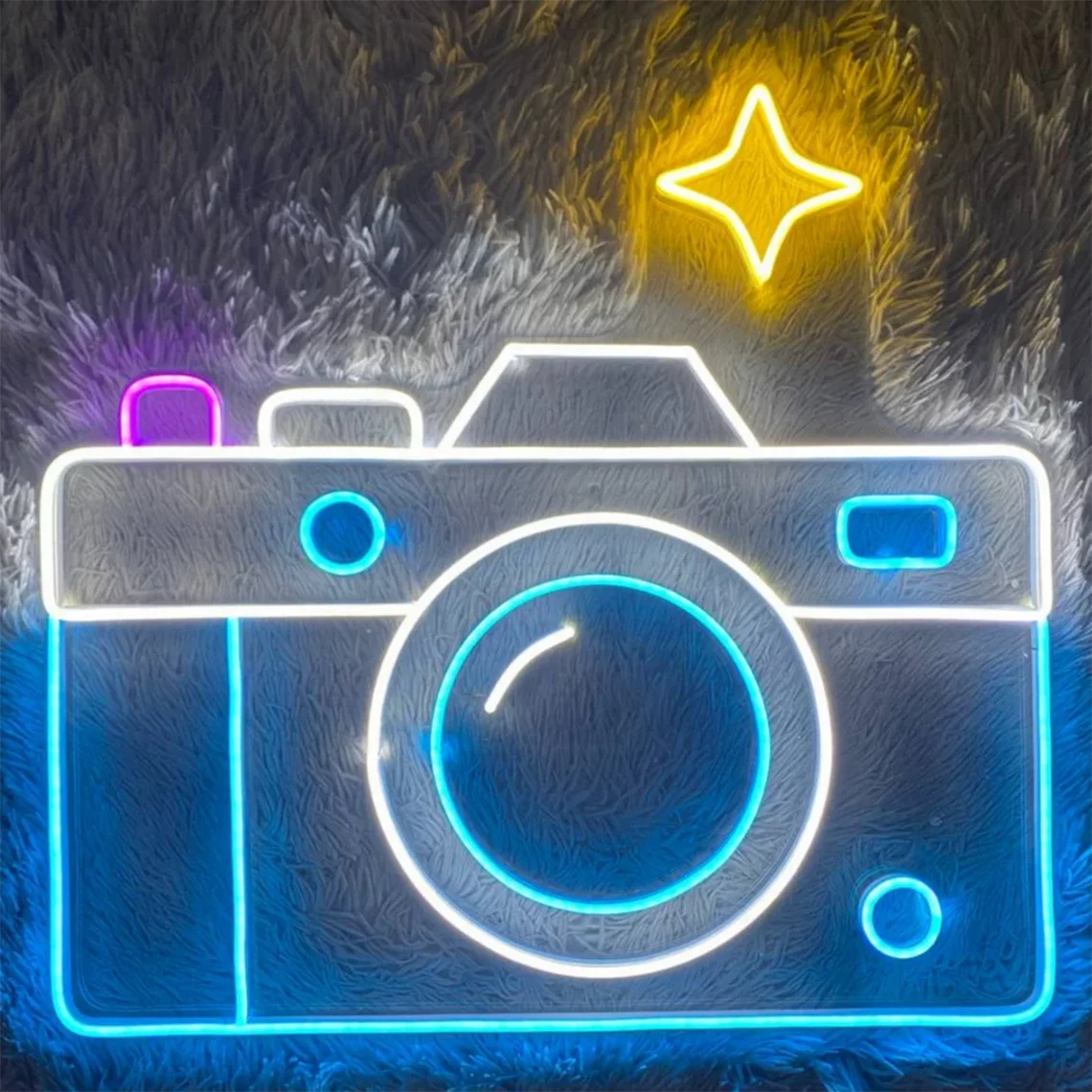 

Camera Neon Sign Camera Wall Decor Custom Neon Sign Gaming Room Bedroom Wall Decor Kids Room Decor Bar Club Art Neon