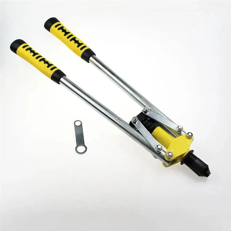 HLZS-Double-Core-Pulling Hand Riveter Gun 1Set Manual Pull Cap Tool For Willow Rivets