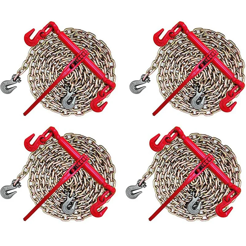 For Complete set of chain ratchet tightener, color-plated chain combination set binding chain rigging