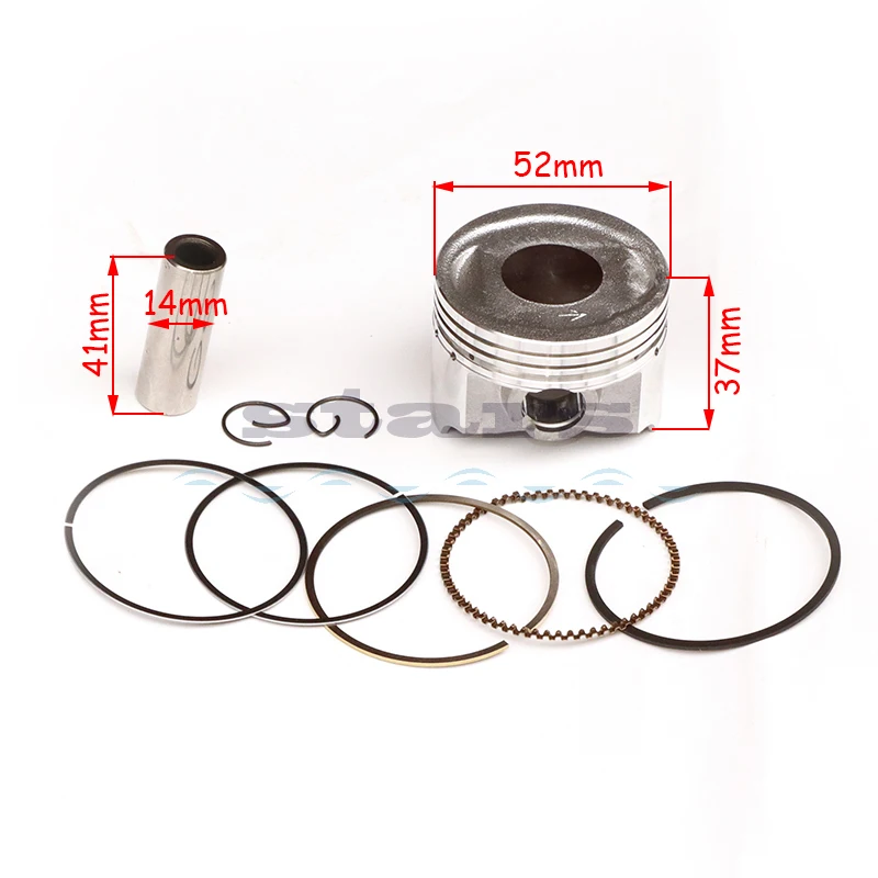 Motorcycle Cylinder Piston Ring Gasket Kit for SUZUKI AN 125 VECSTAR 125 Burgman 125