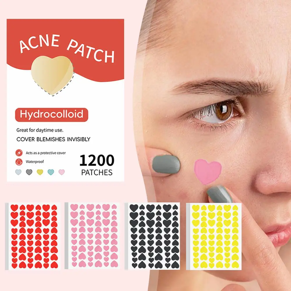 600/1200 Stuks Kleurrijke Acne Patch Onzichtbare Acne Verwijdering Merk Professionele Gezichtsverzorging Huidverzorging Acne Voor Mannen Vrouwen E9u2