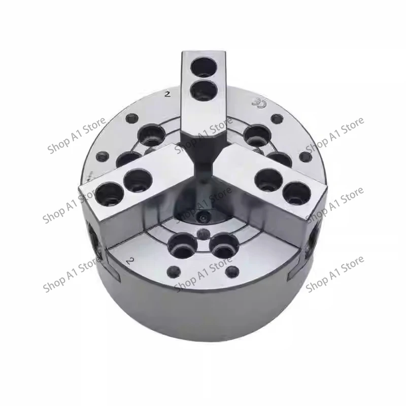 Standard hollow solid CNC three-jaw hydraulic chuck 5 6 8 10 12 inches