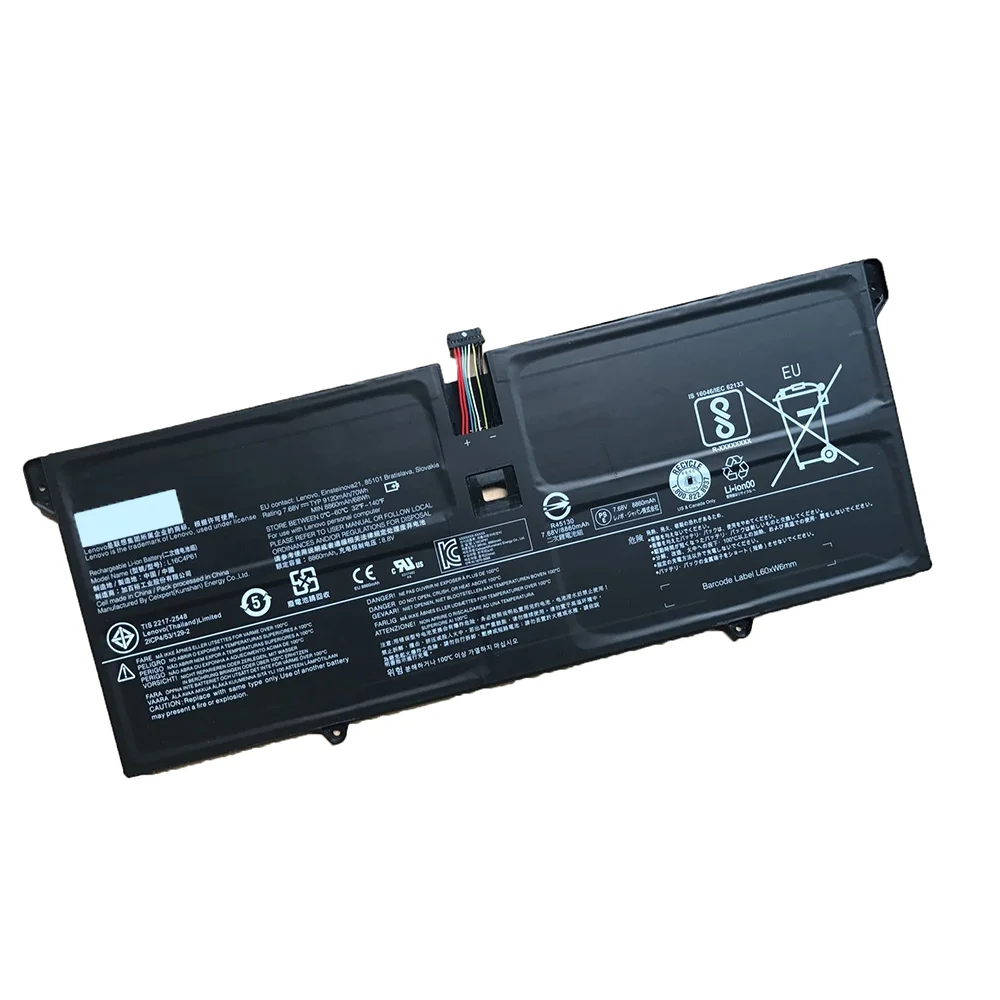 Imagem -02 - Bateria do Portátil para Lenovo Yoga 920 Pro13ikb Yoga 920-13ikb 80y7002xge 5b10n01565 7.68v L16c4p61 L16m4p60 70wh