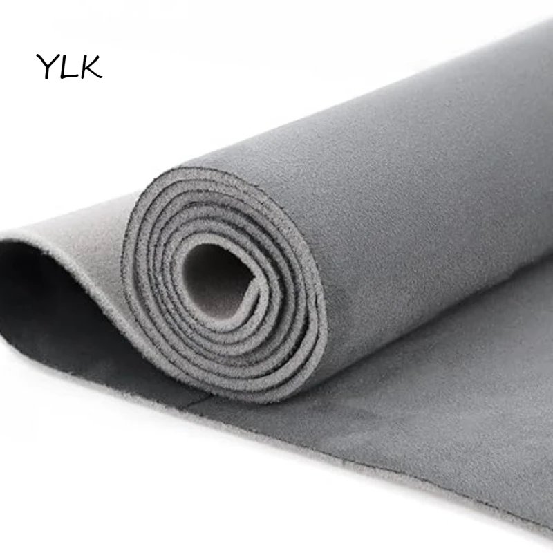 

Multicolor Black Car Suede Roof Fabric Foam Backed Headliner Cloth for Auto Trim RV Upholstery Modification Fabrics DIY Material