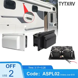 TYTXRV CARAVAN 액세서리 DC12V 6W 레인지 후드 배기 팬 블랙/흰색 통풍구 빠른 배기 오일 흡입 부엌 통풍구 10 최고의 판매 12V 배기 팬 - №3
