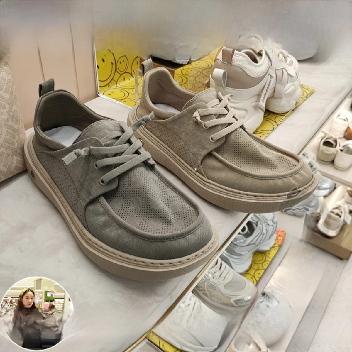 

Belle Men's Comfortable Canvas Slip-On oes Thi Bot Casual Sneakers round Toe Low Heel Outdoor Leisure Footwear