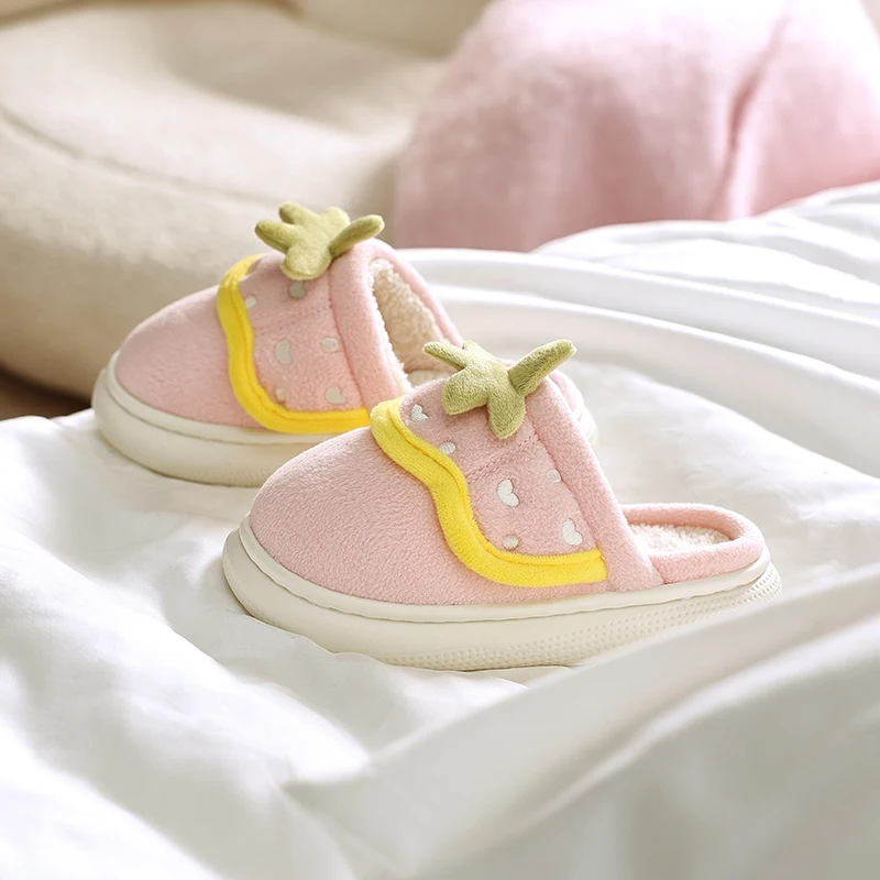 

Cheerful Mario Winter children 's cotton slippers Cartoon home baby indoor slippers