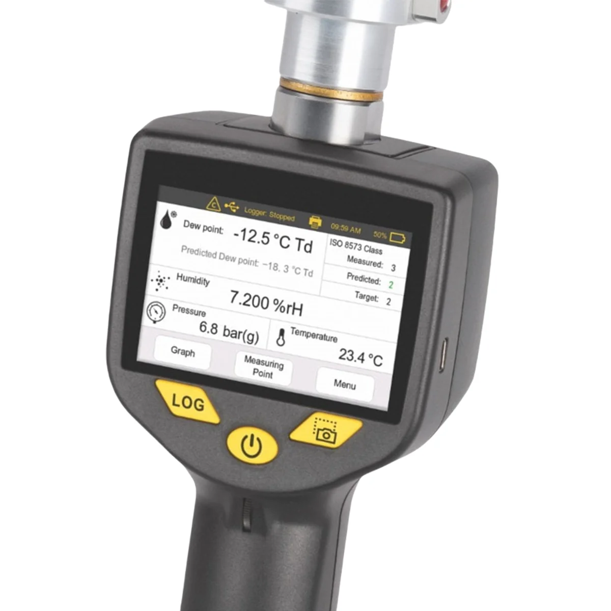 S520 Portable Dew Point Meter for Compressed Air and Gases Mobile and high reliable on-site dew point measurements