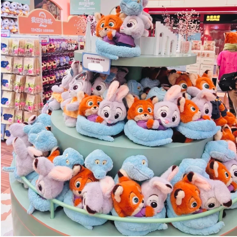 

Disney Zootopia Series Three-In-One Nick Judy And Gary Snake Good Partner Plush Toy Cute Doll For Christmas And New Year Gifts