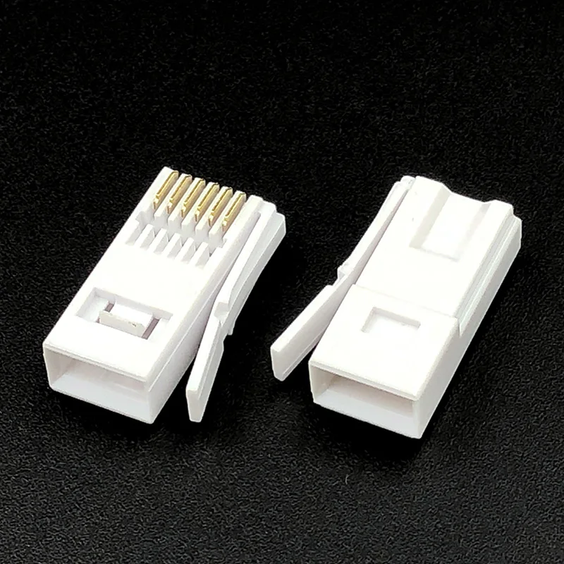 

50PCS BT Style 6P6C RJ12 UK Phone Modular Connector For Telephone