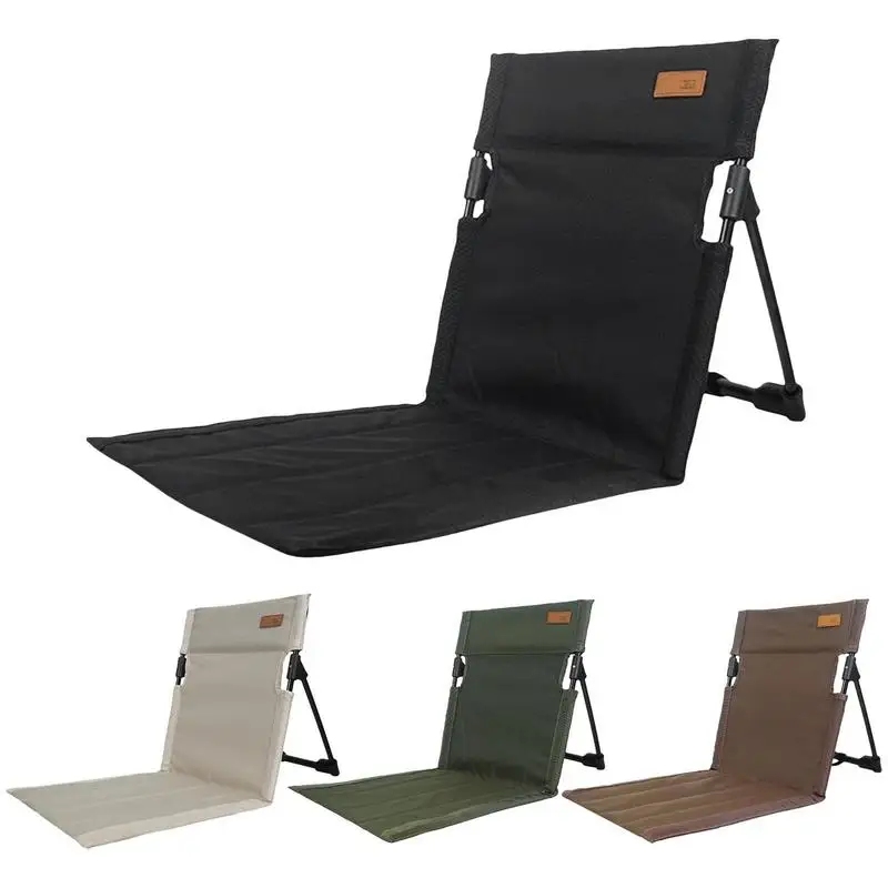 

Folding Camping Chairs Stadium Seat Cushion 600D Oxford Cloth Compact Chairs folding chair With Back Support And Cushion