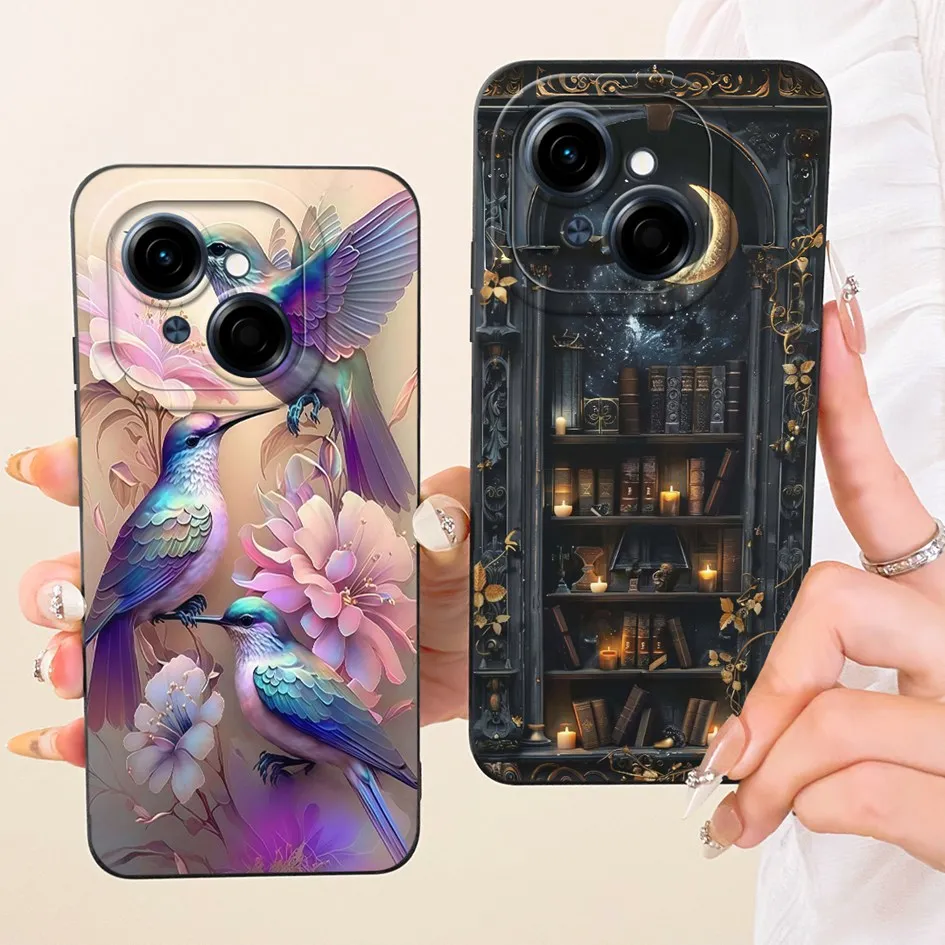 حافظة لهاتف Tecno Pop 9 4G KL4h غطاء خلفي ناعم من السيليكون مضاد للسقوط لهاتف Tecno Spark Go 1 1s غطاء Spark Go 2025 Capa