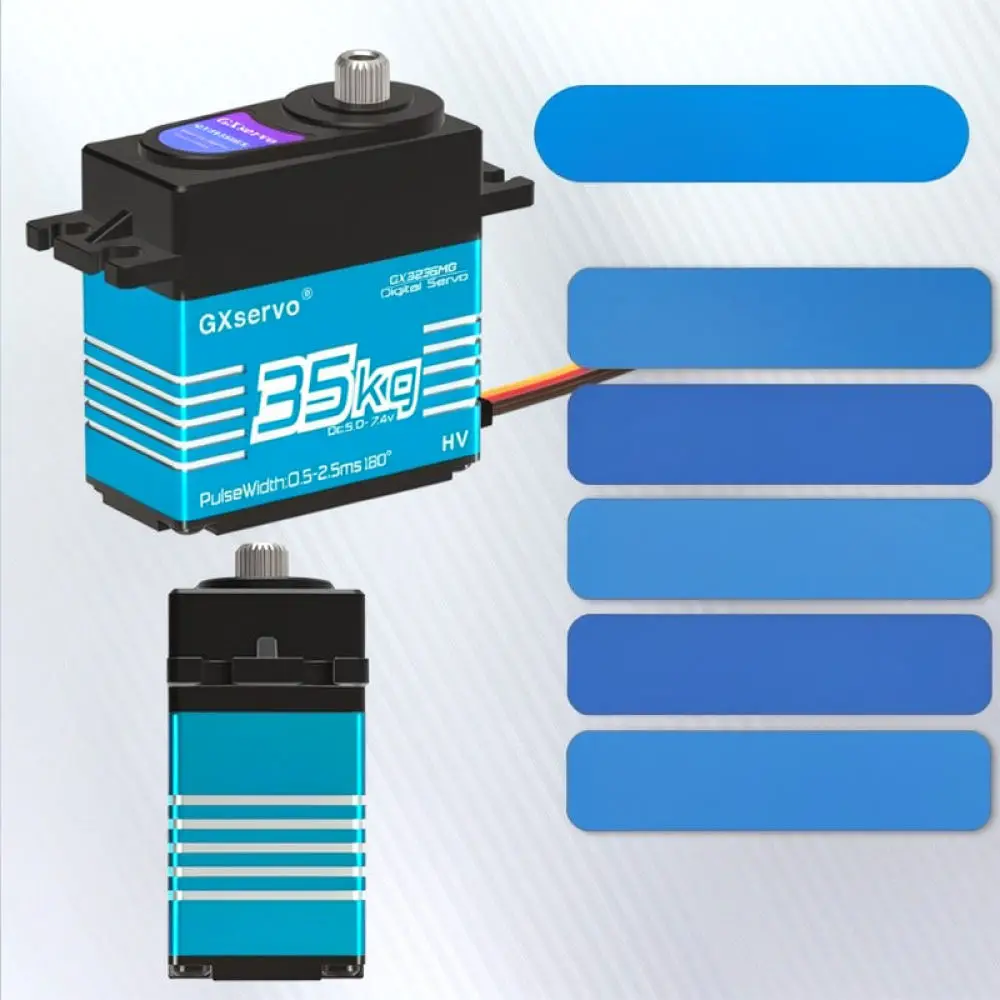 For GXservo Digital Servo Waterproof Metal Gear Steering Motor High Speed Response For RC Car Airplane Durable