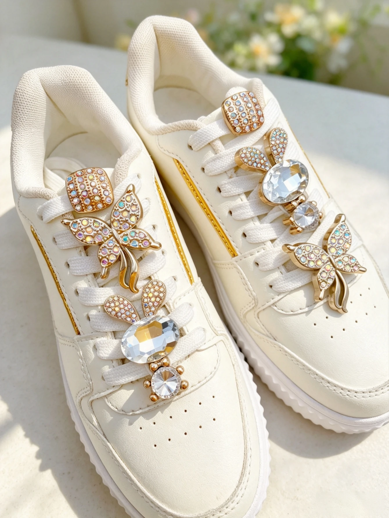 6-piece shoe decoration DIY casual shoe decoration - An interesting and multi-functional way to personalize your footwear