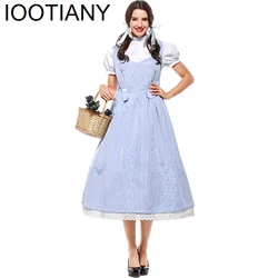 Airytale Character Blue Gingham Dress Outfit Womens Wizard Of Oz Dorothy Costume Carnival Costumes Camisole Women'S Dresses