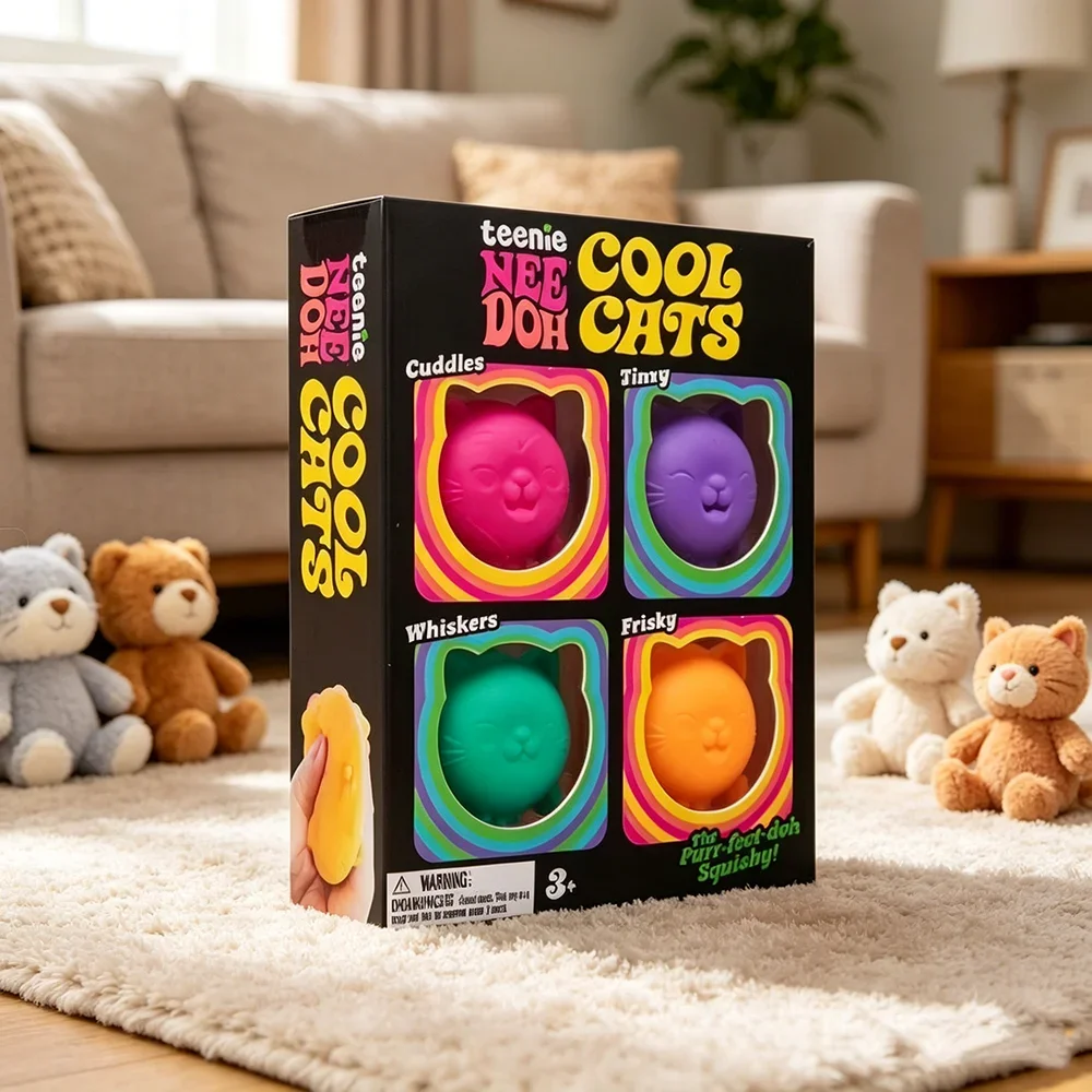 novos-needoh-teenie-cool-cats-pacote-com-3-adoraveis-mini-gatos-de-brinquedo-brinquedos-sensoriais-macios-e-apertaveis-para-alivio-do-estresse-para-fas-adultos