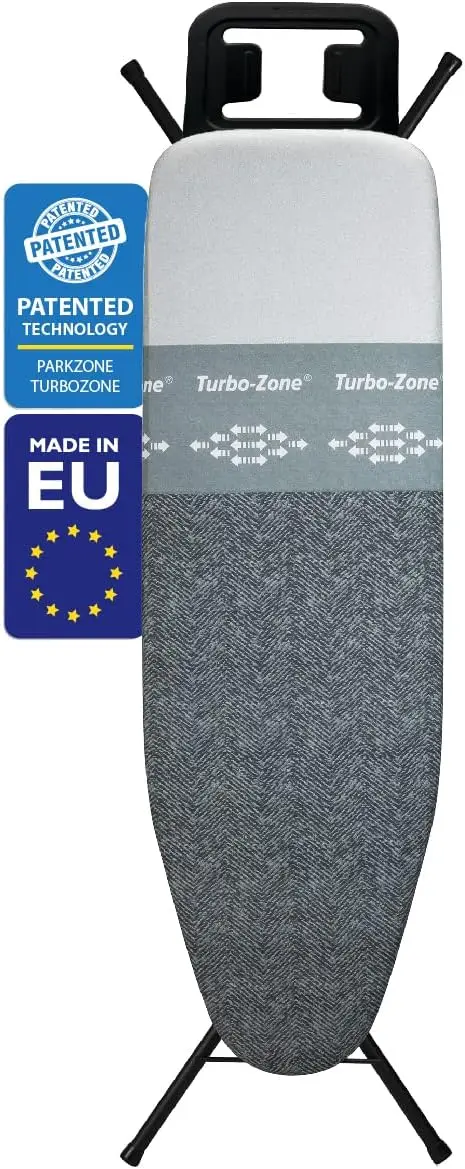 Classic Ironing Board with New Patent Technology | Made in Europe Iron Board with Patent Fast-Glide Zone