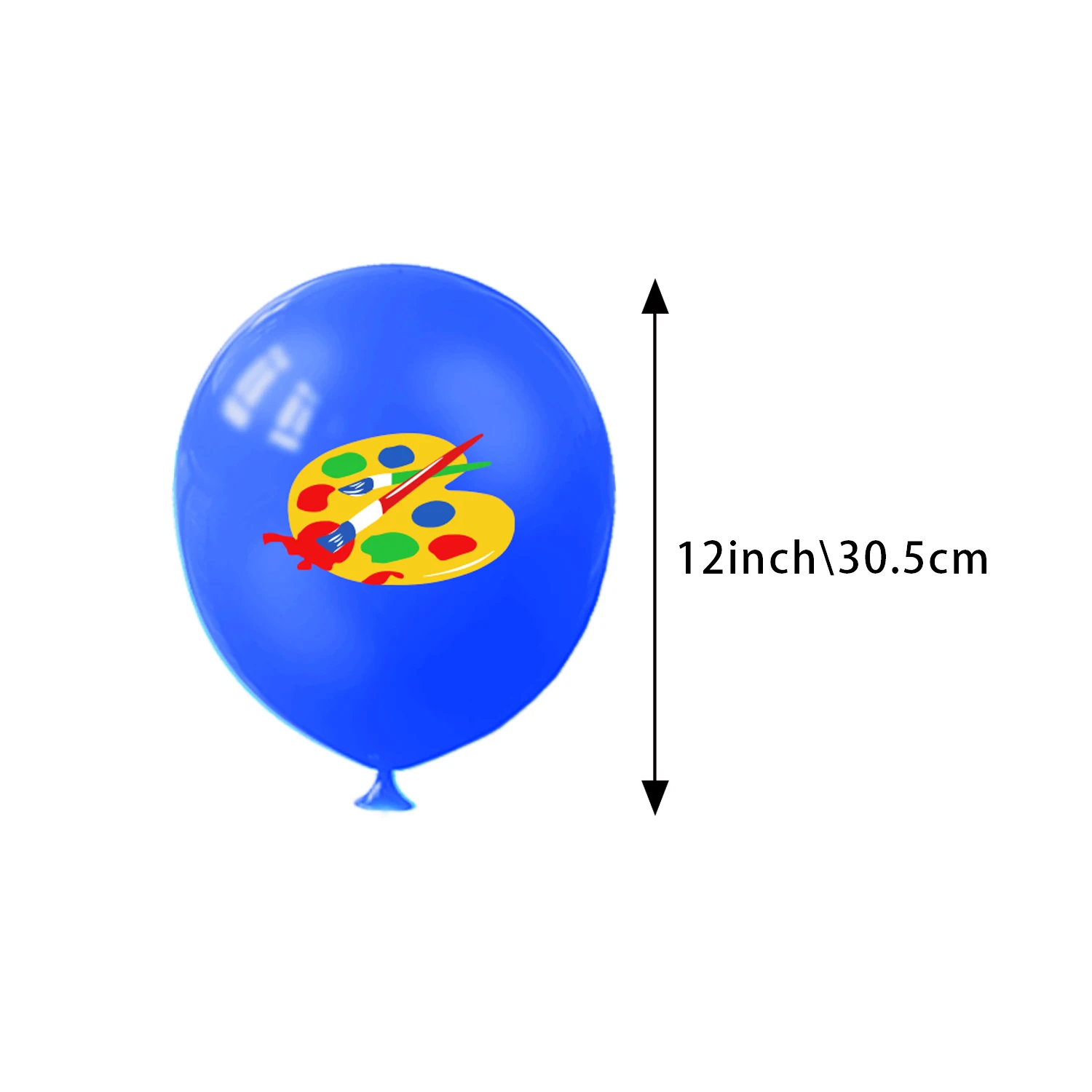 Art Party Printed Party Latex Balloons Keych Art Classroom Paint Class Painting Paintbrush Birthday Decoration 12 Inch