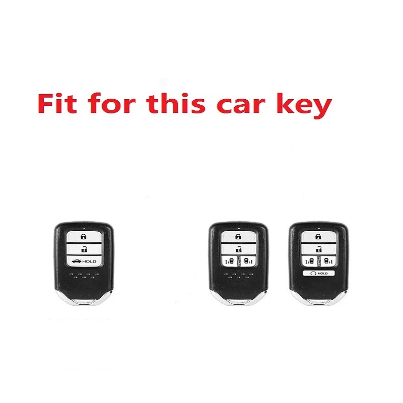 Plastic+Leather Car Keyless Smart Key Case Cover For Honda STEPWGN Odyssey Freed Elysion MPV Civic Accord Pilot CRV 2015-2018