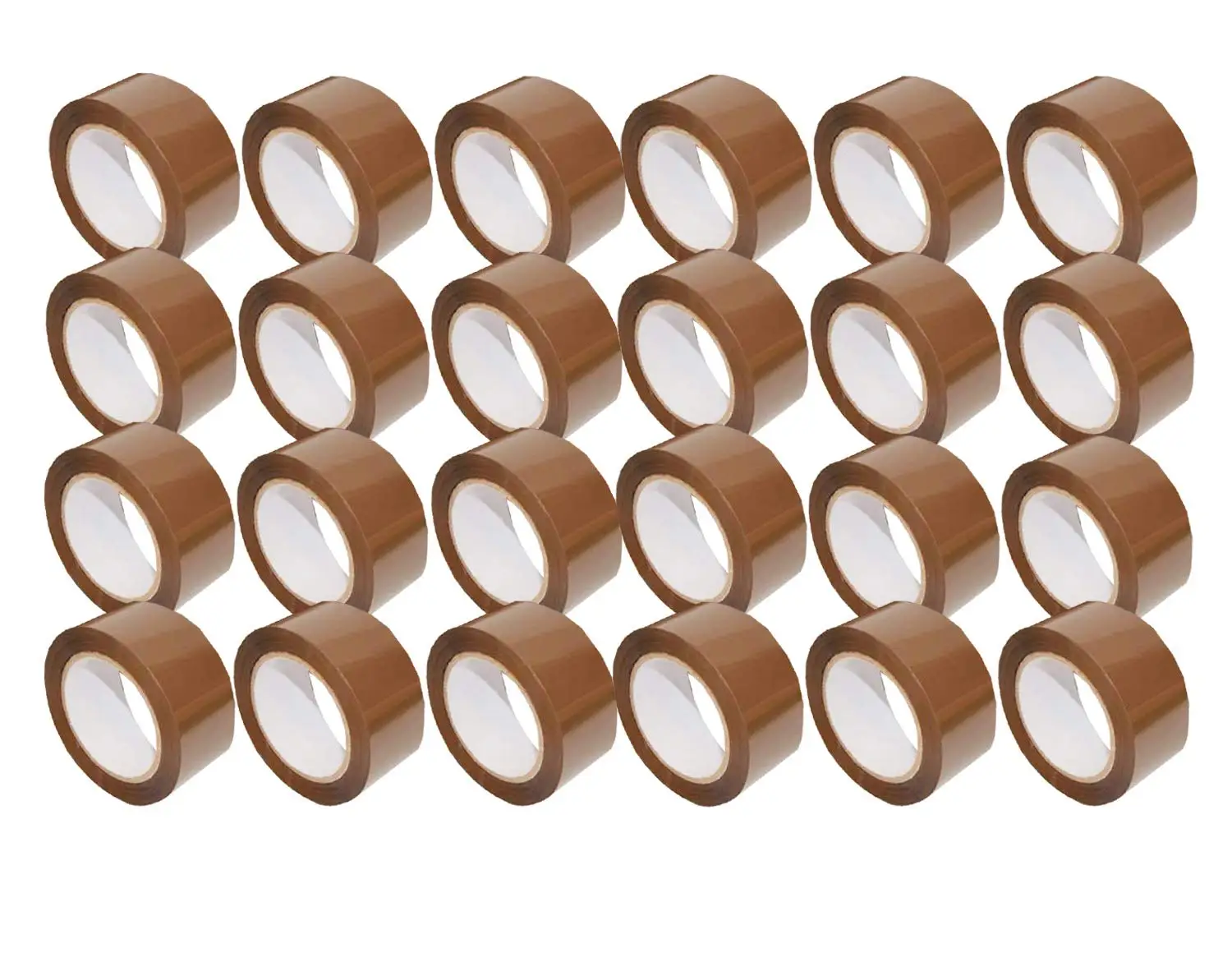 

24 Brown Packing Tape 3" x 110 Yards Strong Heavy Duty Sealing Adhesive Tapes for Moving Packaging Shipping Office and S